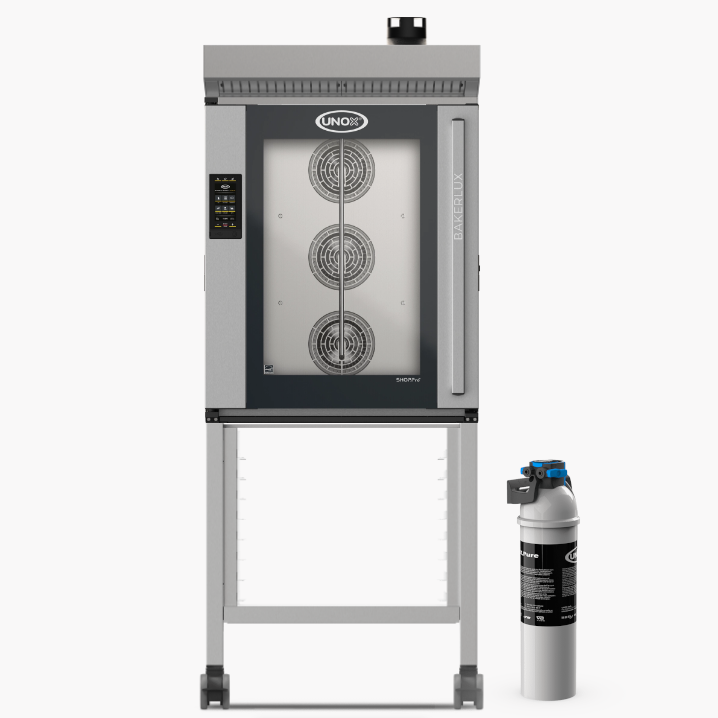 Bakerlux set 3: Bakerlux MASTER 10 plates (60 x 40 cm) on stand with water filter
