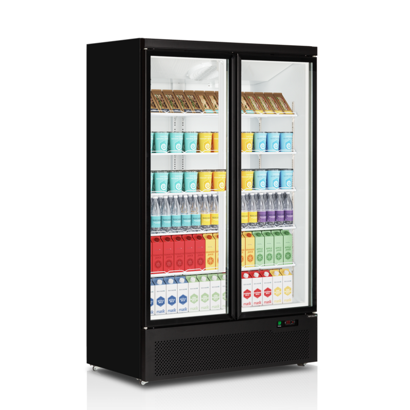 Dobbelt display køleskab til fødevarer - Tefcold Atom Maxi C2DB - 809 liter - 4,17  kW/24timer - 62 DB