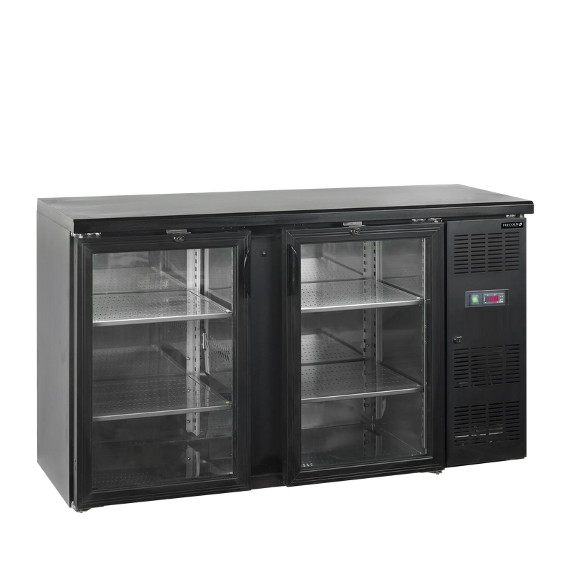 Backbar med hængslede døre - Tefcold CBC210G - 277 liter - 42 DB - 3,18 kW/24 timer (86 cm høj)