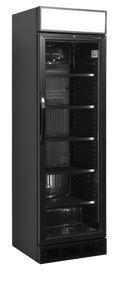 Sort display køleskab - Tefcold CEV425CP BLACK - 347 liter - 45 dB - 2,25 Kw/24 timer (med lystop)