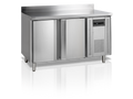 Kølebord med 2 døre og bagkant - Tefcold CK7210 - 272 liter - 1,98 kw/24 timer - 136 cm bred