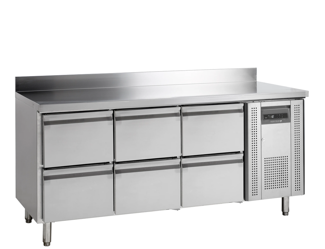 Kølebord med skuffer - Tefcold CK7360 - 402 liter - 2,45 kw/24 timer - 179,5 cm bred
