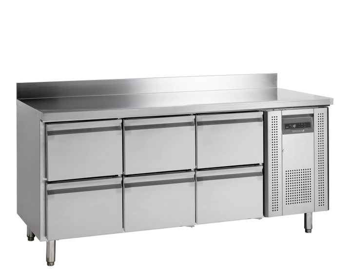 Kølebord med skuffer - Tefcold CK7360 - 402 liter - 2,45 kw/24 timer - 179,5 cm bred