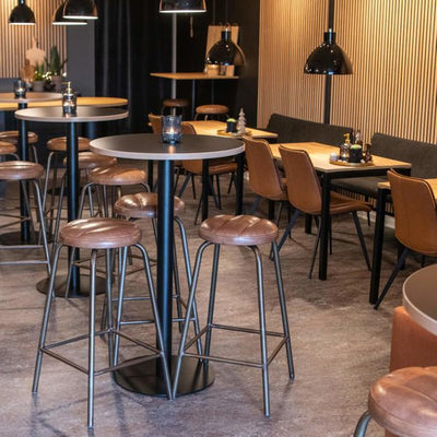 Cafébord - Decor-laminat eg - 120 x 70 cm - Indendørs