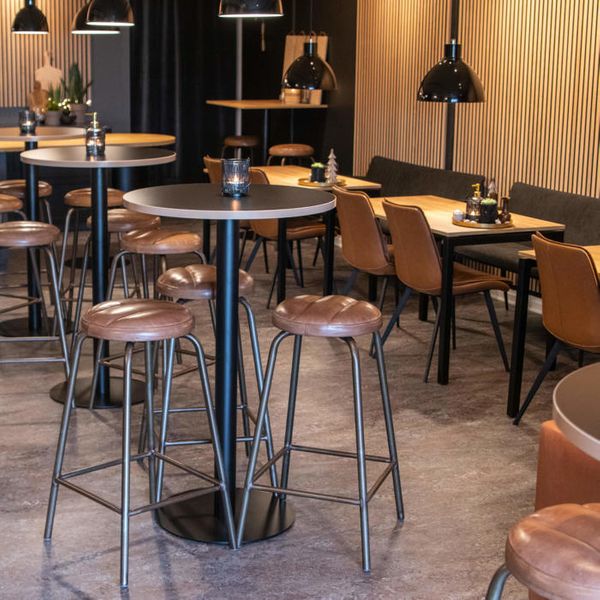 Cafébord - Decor-laminat eg - 120 x 70 cm - Indendørs