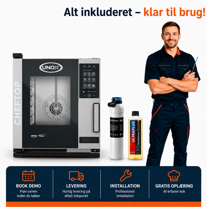 Industriovn med vaskesystem - CHEFTOP ONE - 5 x GN 2/3 (bordmodel)