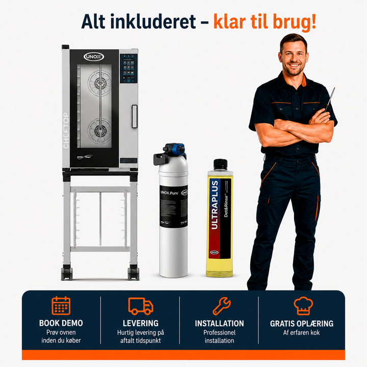 Industriovn med vaskesystem - CHEFTOP PLUS - 10 x GN 1/1 (Kompakt)