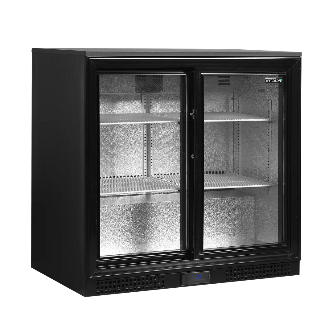 Dobbelt backbar med skydedøre - Tefcold DB201S - 182 liter - 44 DB - 1,14 kW/24 timer (87 cm høj)