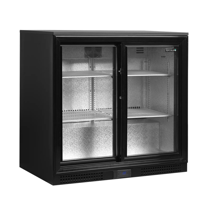 Dobbelt backbar med skydedøre - Tefcold DB201S - 182 liter - 44 DB - 1,14 kW/24 timer (87 cm høj)