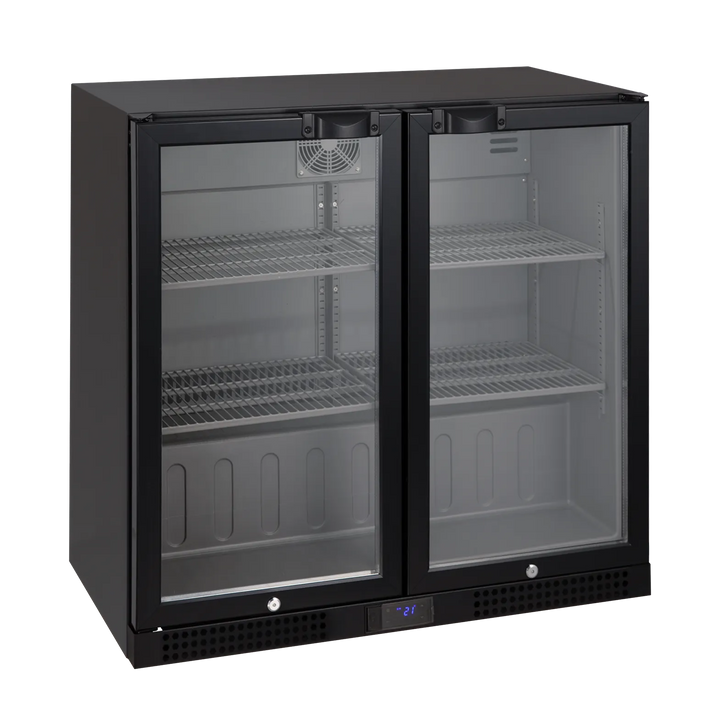 Backbar med 2 hængslede døre - Tefcold DB202H - 45 dB - 1,28 kW/24 timer (87 cm høj)