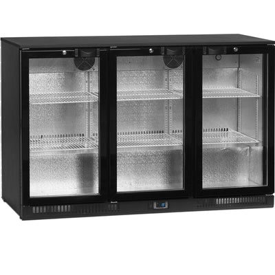 Backbar med hængslede døre - Tefcold DB301H-3 - 300 liter - 44 DB - 1,8 kW/24 timer (87 cm høj)