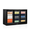 Tripple backbar med skydedøre - Tefcold DB301S-3 - 278 liter - 44 DB - 1,74 kW/24 timer (87 cm høj)