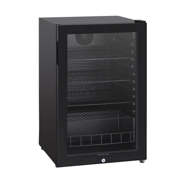 Mini display køler - Scancool DC126BB - 130 liter - 39 dB - 1,5 kw/24 timer