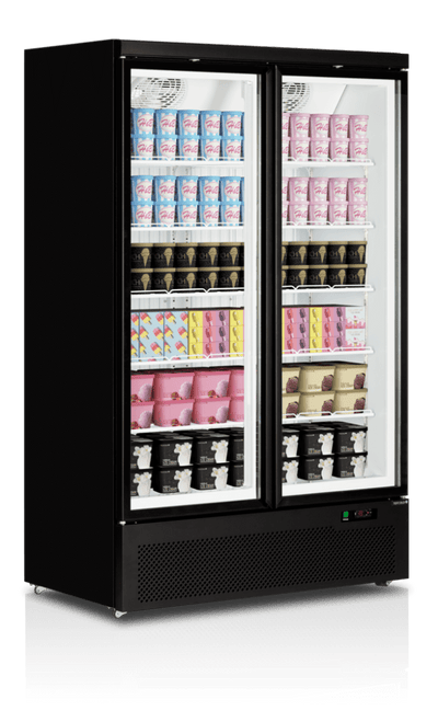 Dobbelt display fryser - Tefcold Atom Maxi F2DB - 702 liter - 65 dB - 17,47 kW/24 timer
