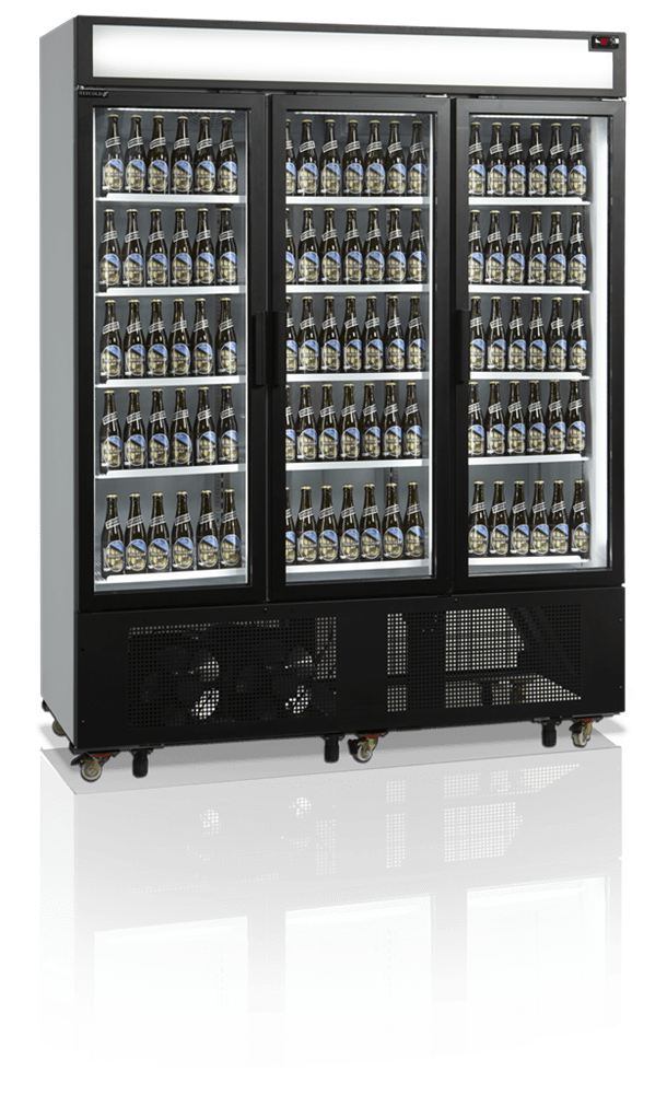 Tripple display køleskab - Tefcold FSC1600H - 1233 liter - 45 dB - 6,6 kW/24 timer