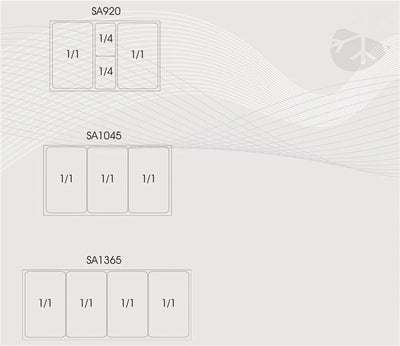 Saladette med vippelåg - Tefcold SA920 - 230 liter - 2,1 kw/24 timer - 90 cm bred