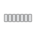 Isdisk Fiji7 - 7 x iskantiner 5 liter - Ventileret - 135,4 cm bred