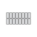 Millenium LX16  isdisk - 16 x 5 liter - Ventileret - 149,6 cm lang