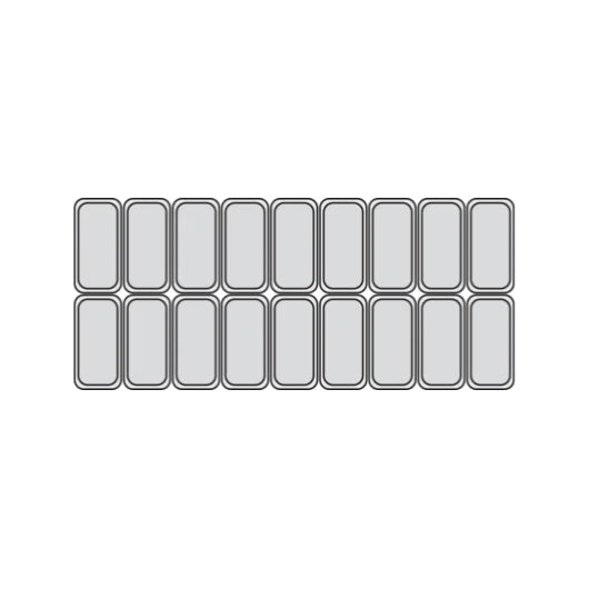 Millennium LX18  isdisk - 18 x 5 liter - Ventileret - 166,1 cm lang