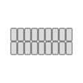Millenium LX18  isdisk - 18 x 5 liter - Ventileret - 166,1 cm lang