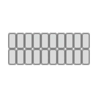 Millenium LX20  isdisk - 20 x 5 liter - Ventileret - 182,6 cm lang