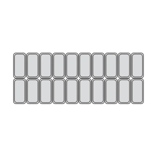 Millenium LX20  isdisk - 20 x 5 liter - Ventileret - 182,6 cm lang