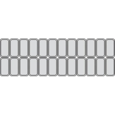 Millenium LX24 isdisk - 24 x 5 liter - Ventileret - 215,6 cm lang