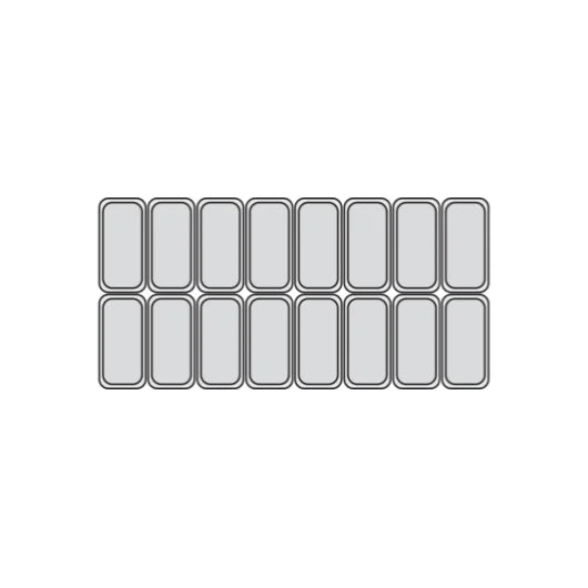 Millenium ST16  isdisk - 16 x 5 liter - Ventileret - 149,6 cm lang