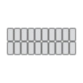 Millenium ST20  isdisk - 20 x 5 liter - Ventileret - 182,6 cm lang