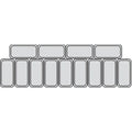 Bermuda RV13 isdisk - 13 x 5 liter iskantiner - Ventileret - 153 cm lang