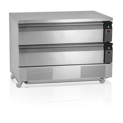Køleskuffe/fryseskuffe Tefcold UD2-3 omstilbar - 154 liter - 10,17 kW/24 timer -  54 DB