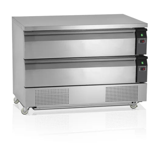 Køleskuffe/fryseskuffe Tefcold UD2-3 omstilbar - 154 liter - 10,17 kW/24 timer -  54 DB