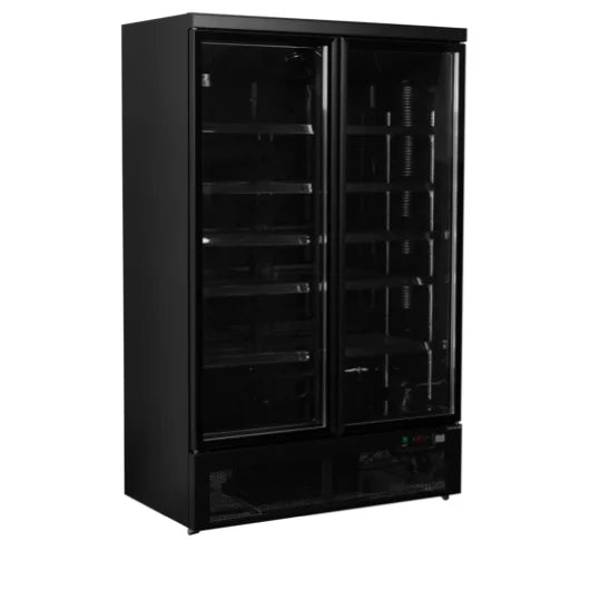 Dobbelt displaykøleskab - Tefcold Atom Maxi C2DBB - 809 liter - 62 dB - 4,17 kW/24 timer