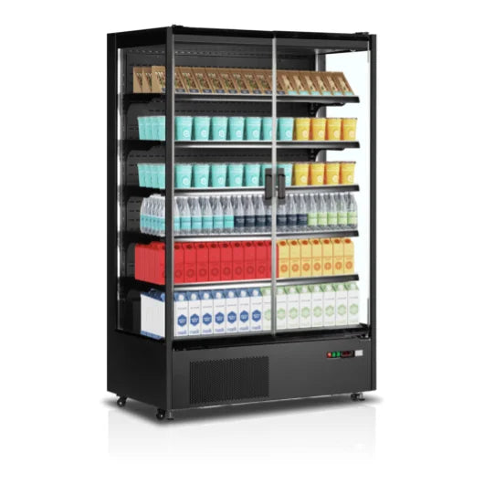 Display køleskab til fødevarer - Tefcold PC1250B - 5.87 Kw - 62 DB  131 cm bred