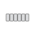 Isdisk Fiji6 - 6 x iskantiner 5 liter - Ventileret - 121,4 cm bred
