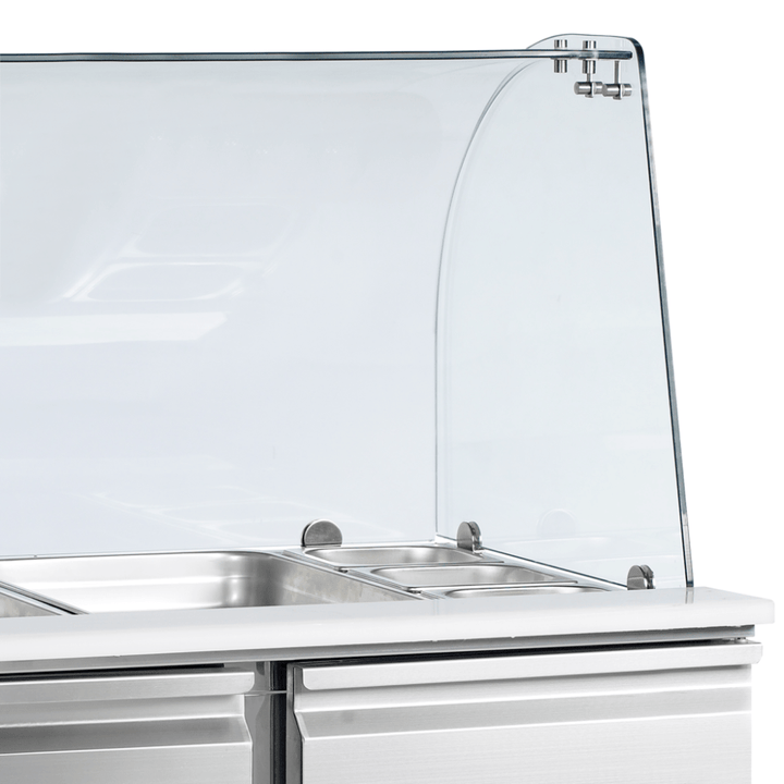 Saladette med vippelåg - Tefcold SA1045 - 240 liter - 2,5 kw/24 timer - 104,5 cm bred