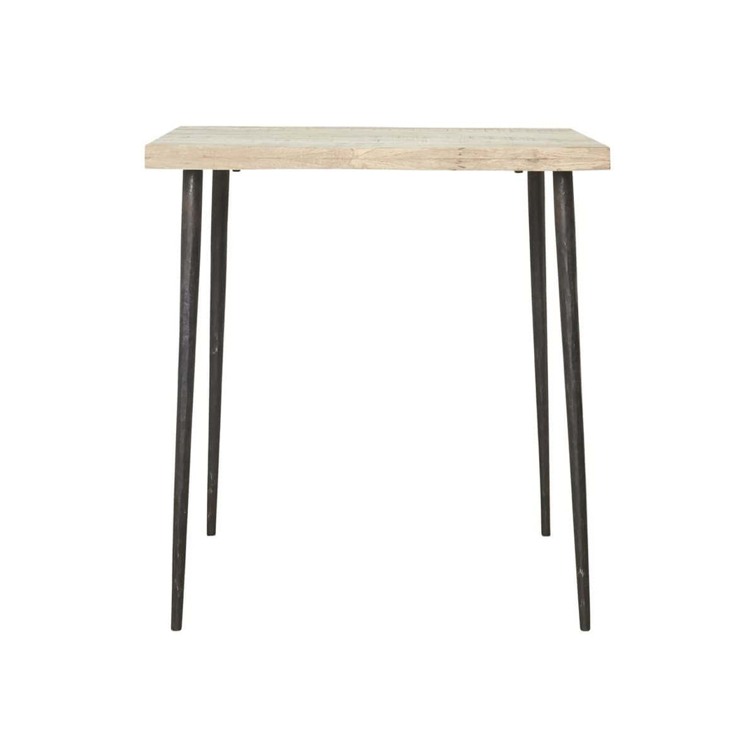 Cafe table - HDSlated - Iron and mango wood - 70x70 cm - inside