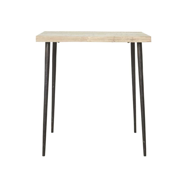 Cafe table - HDSlated - Iron and mango wood - 70x70 cm - inside