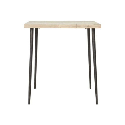 Cafébord - Jern og mangotræ - 70x70 cm - inde