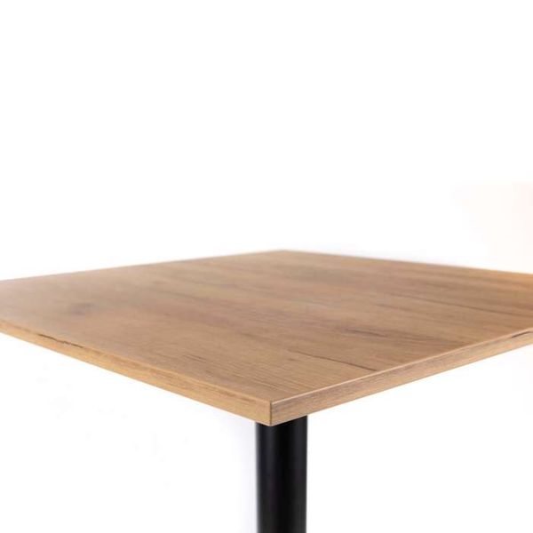 Bar table - Decor-laminate oak - 75 x 75 cm - Indoors