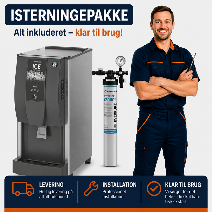 Hoshizaki DCM-60KE - Vand/Isdispenser (selvbetjening) - 60 kg/døgnet - 1,9 kg magasin