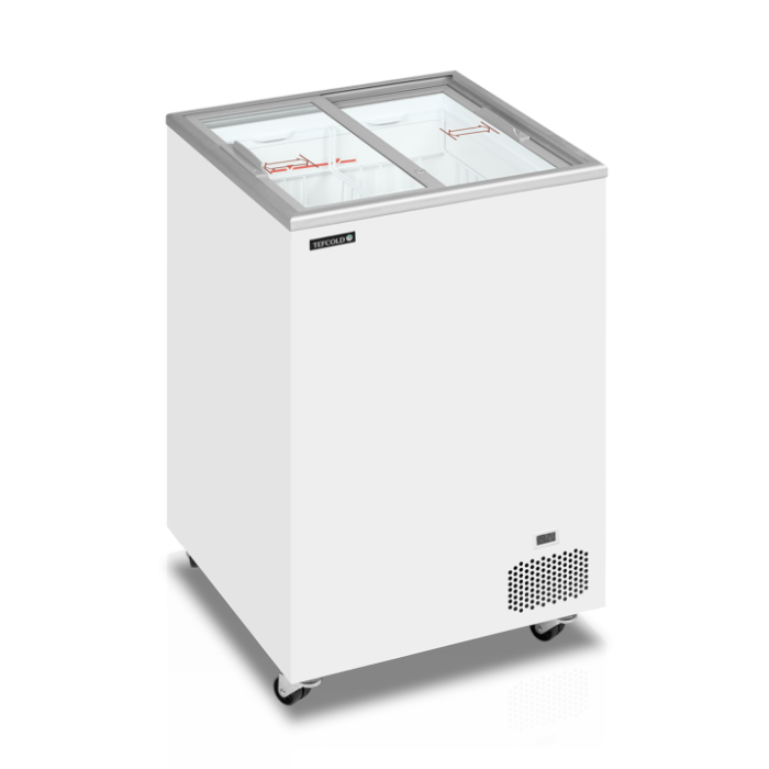 Isfryser til literis og ispinde - Tefcold IC101SC - 91 liter - 45 DB - 1,21 kw/24 timer
