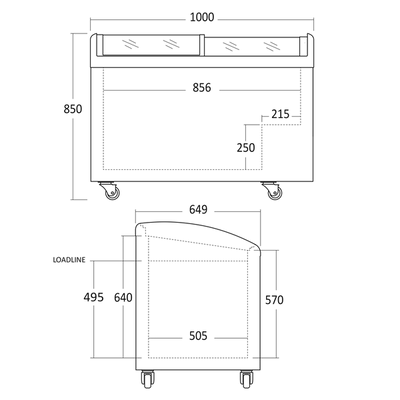 Isfryser - Scancool IC306D - 192 liter - 70 DB - 1,64 kw/24 timer