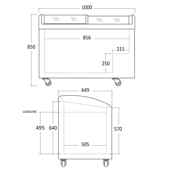 Isfryser - Scancool IC306D - 192 liter - 70 DB - 1,64 kw/24 timer