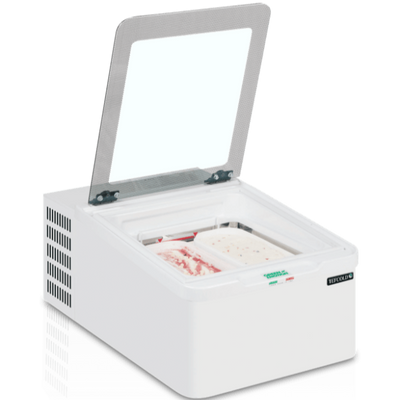 Isdisk bordmodel - Tefcold ICE2 - Til 2 x napolikantiner 5 liter eller ispinde
