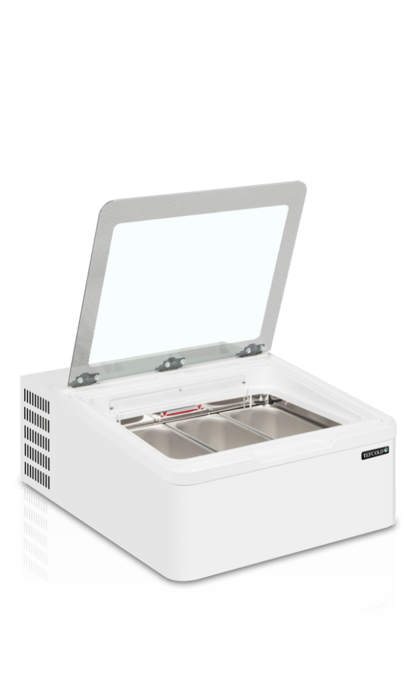 Tefcold ICE3 isdisk - Bordmodel - Til 3 x napolikantiner 5 liter eller ispinde