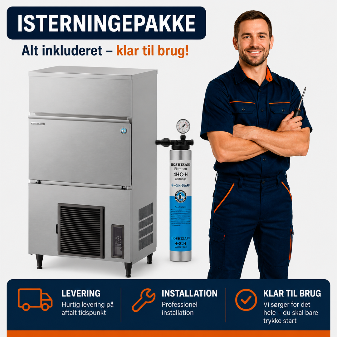 Hoshizaki IM-130PE - Isterningmaskine - 116 kg/døgnet - 50 kg - Store isterninger