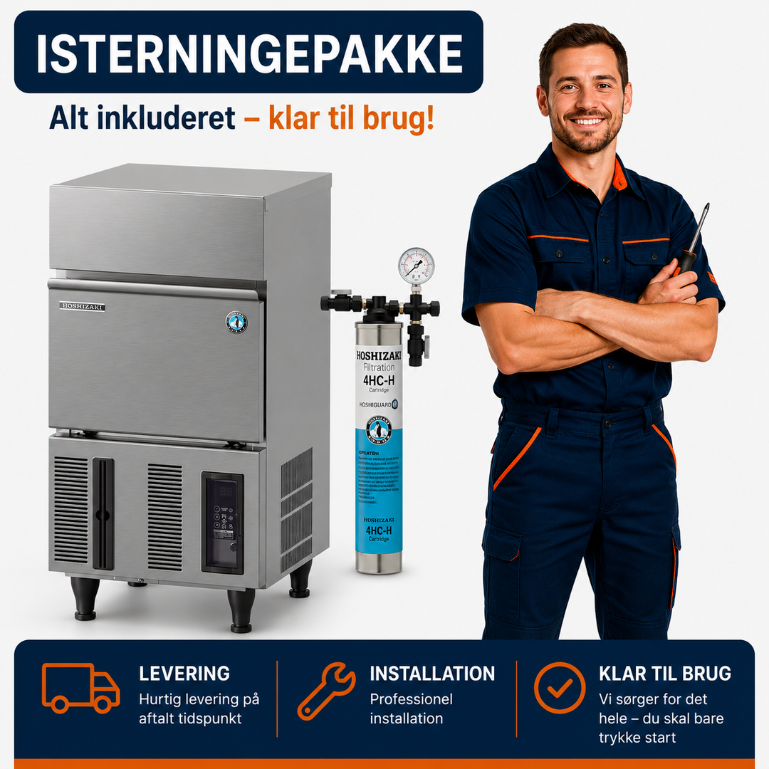 Hoshizaki IM-30CPE - Isterningmaskine - 34 kg/døgnet - 11,5 kg magasin - Store isterninger