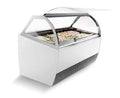 Millenium LX24 ice cream counter - 24 x 5 liters - Ventilated - 215.6 cm long