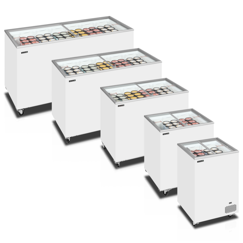 Isfryser - Tefcold IC301SC - 255 liter - 45 DB - 1,78 kw/24 timer - 101 cm lang